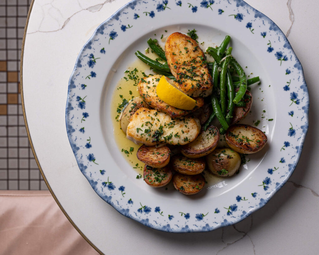 Seared Halibut Meunière