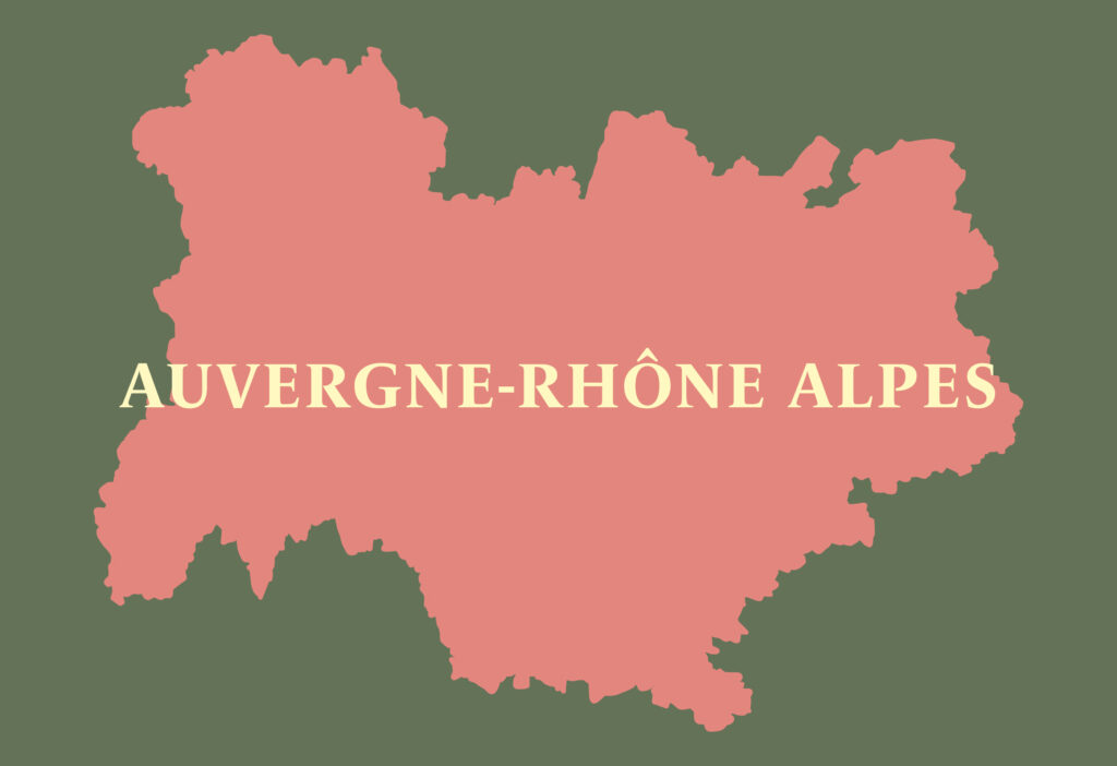 graphic of the Auvergne region